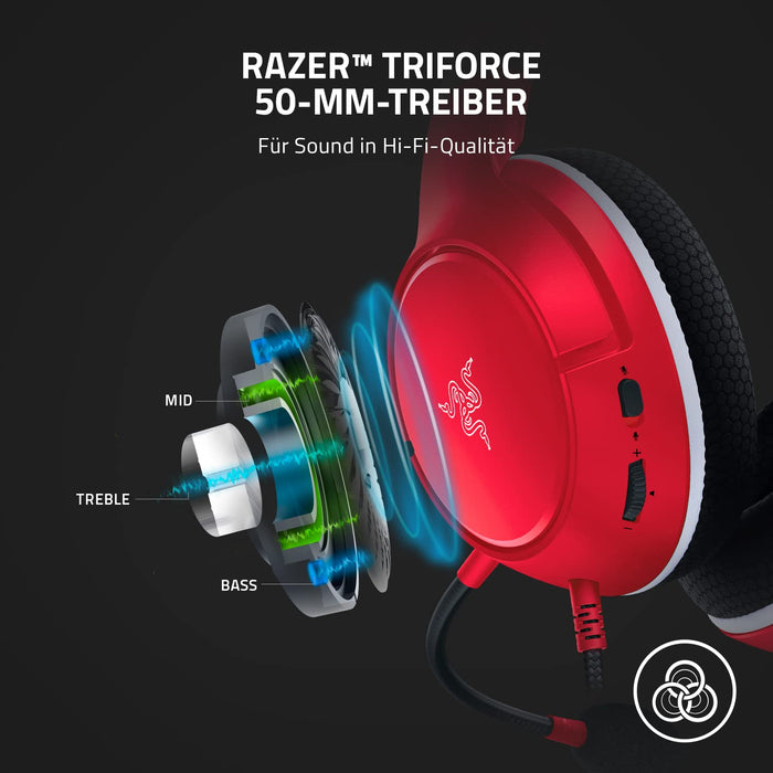 Razer Kaira X Pulse Red Xbox Series X and S Wired Gaming Headset