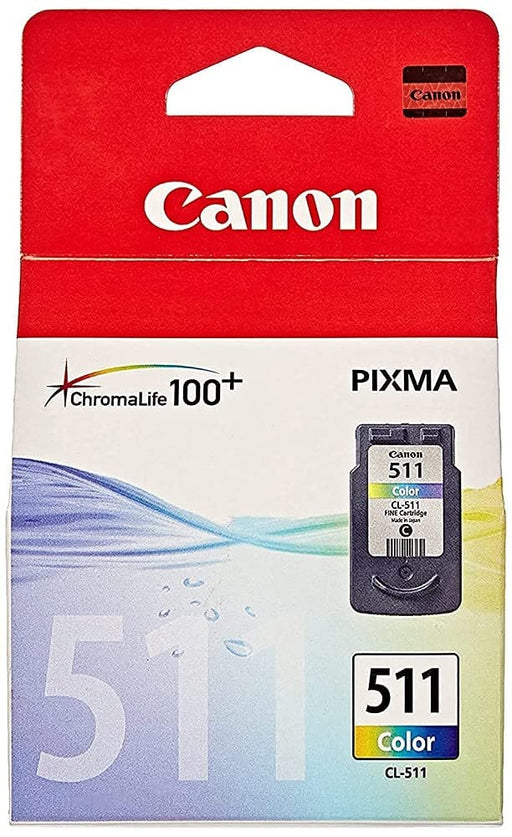 Canon CL-511 - 2972B010 - 1 x Cyan,1 x Magenta,1 x Yellow - Blister -- For PIXMA MP230,MP237,MP252,MP258,MP272,MP280,MP282,MP495,MP499,MX360,MX410,MX420