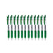 Zebra Sarasa Clip Eco Gel Pen Medium Point Green (Pack 12) 14325