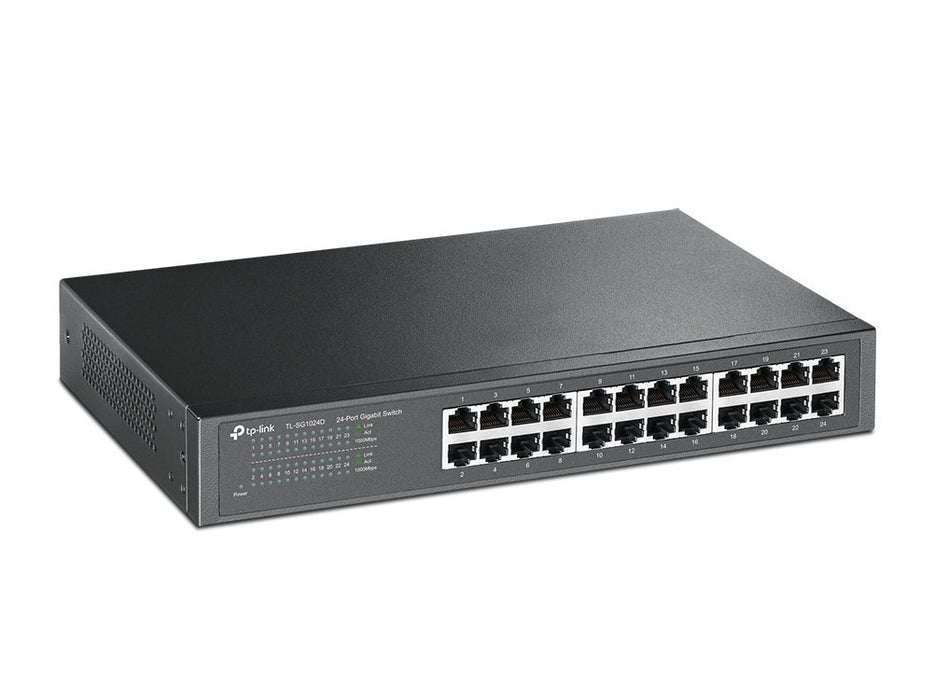 Best Value TP-Link TL-SG1024D 24-Port Gigabit Ethernet Switch, Rack-Mount/Desktop, Steel Case, Lifetime Warranty