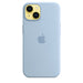 Apple - Back cover for mobile phone - MagSafe compatibility - silicone - sky - for iPhone 14