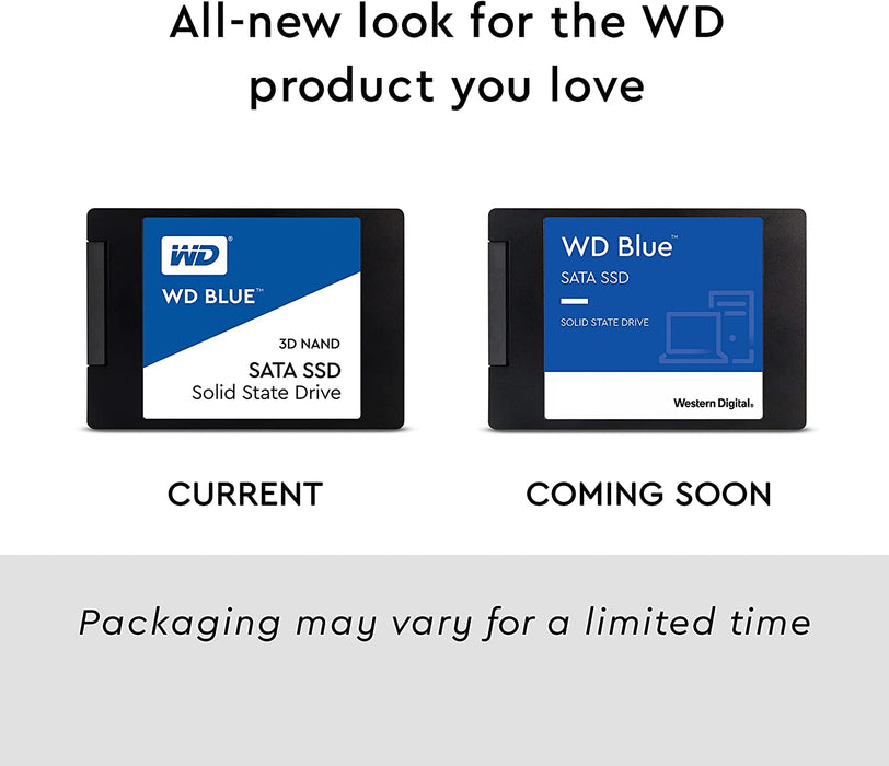 WD Blue 3D NAND Internal SSD 2.5 Inch SATA - 2 TB, Blue - High Performance