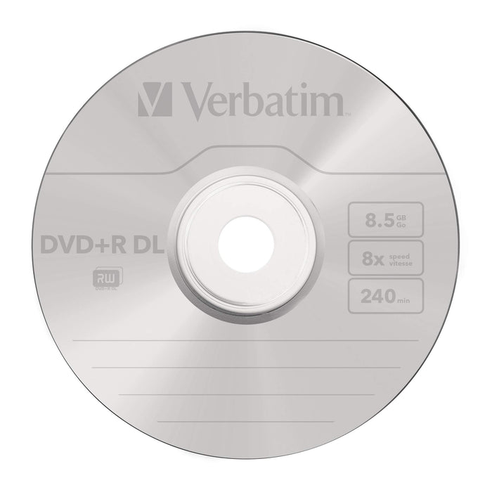 Verbatim DVD + R Double Layer Matt Silver 8x 8.5GB Spindle Pack of 25