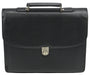 Best Value Alassio Forte Briefcase with Shoulder Strap 5 Document Sections Leather-look Black Ref 92011