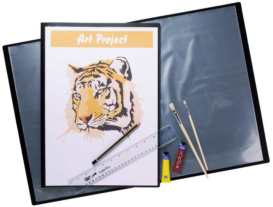 Best Value Tiger 40 A2 Pocket Presentation Display Book - Black