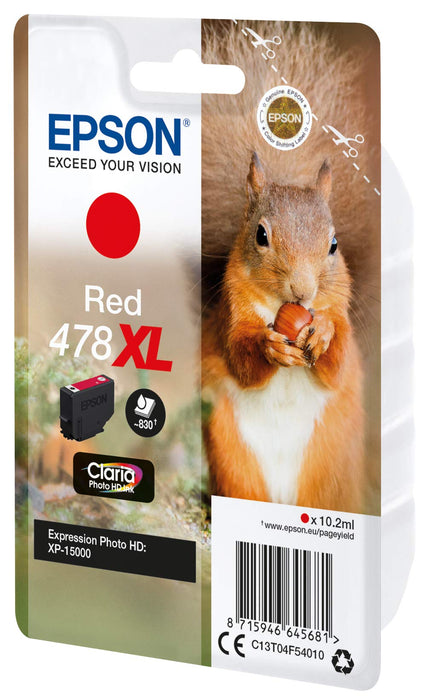 Best Value Epson C13T04F54010 478XL - 10.2 ml - high Capacity - red - Original - Ink Cartridge - for Expression Home HD XP-15000 - (Consumables > Ink and Toner Cartridges)