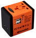 Best Value Swordfish 40253 VariPlug Dual USB Universal Travel Plug Adapter/Charger - Orange