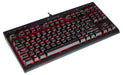 Best Value Corsair Gaming CH-9115020-UK K63 Cherry MX Red Backlit 10 Key-Less UK Mechanical Gaming Keyboard - Black