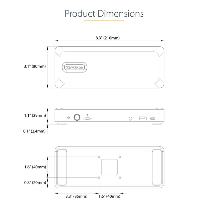 StarTech.com USB-C 4K Docking Station for Chromebook