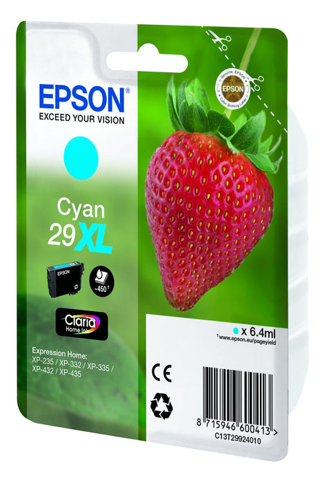 Best Value Epson Claria No.29 Home Strawberry Ink Cartridge X-Large High Capacity, Cyan, Genuine, Amazon Dash Replenishment Ready