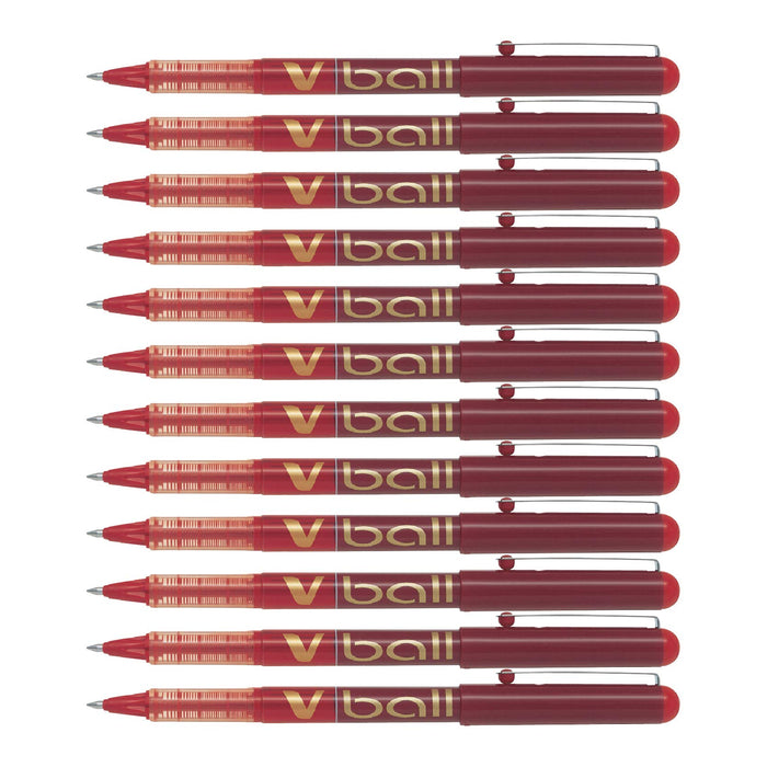 Best Value Pilot Vball 7 Liquid Ink Rollerball 0.7 mm tip (Box of 12) - Red