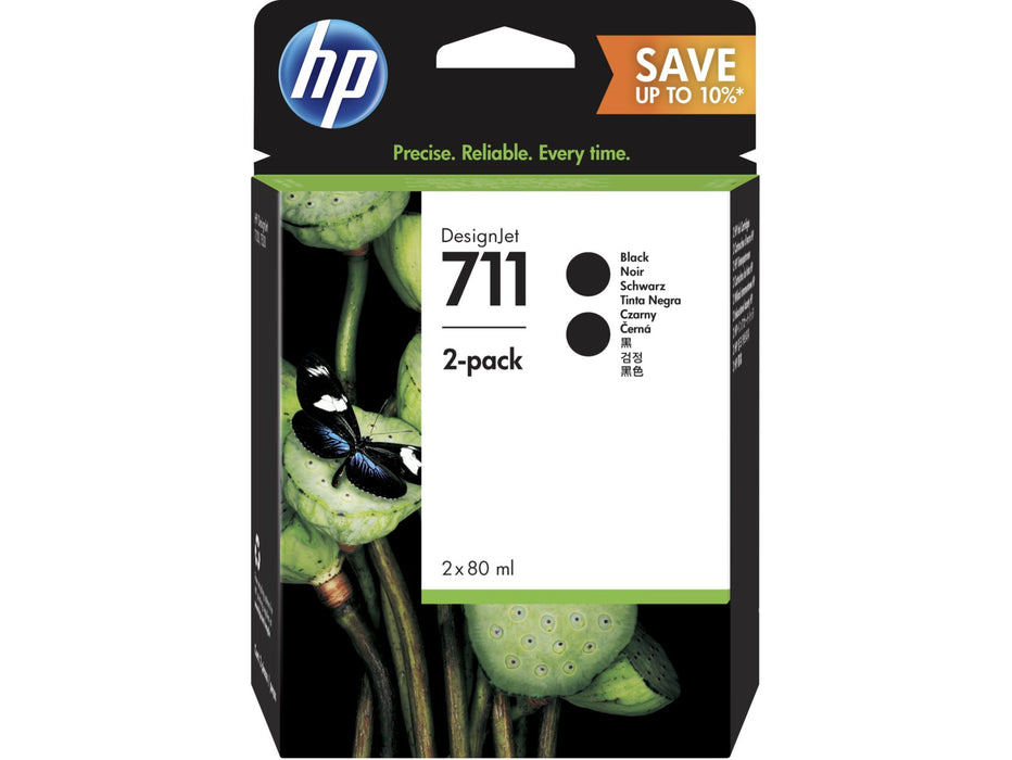 Best Value HP Original Ink Cartridge Compatible with Designjet Series, 80 ml, Black, Pack of 2,2717027