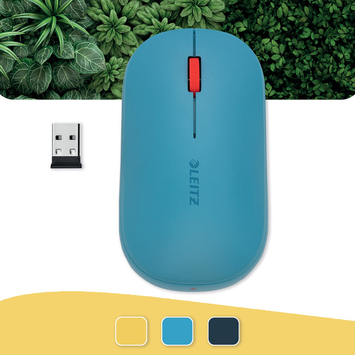 Leitz Cosy Wireless Mouse Calm Blue 65310061