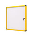 Best Value Bi-Office Ultrabrite VT9501601511 Magnetic Display Cabinet 16 x A4 with Yellow Aluminium Frame