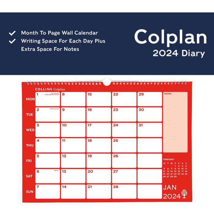 Collins Memo Calendar A3 2024 819613