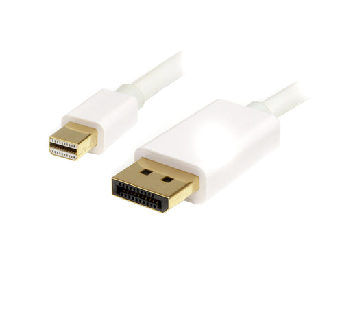 Best Value StarTech.com MDP2DPMM2MW2m (6 ft) White Mini DisplayPort to DisplayPort 1.2 Adapter Cable M/M - DisplayPort 4k