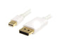 Best Value StarTech.com MDP2DPMM2MW2m (6 ft) White Mini DisplayPort to DisplayPort 1.2 Adapter Cable M/M - DisplayPort 4k