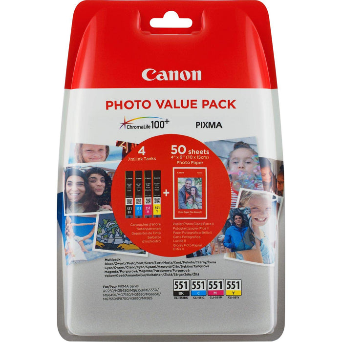 Best Value Canon Cli-551 Ink Cartridge - Multicoloured