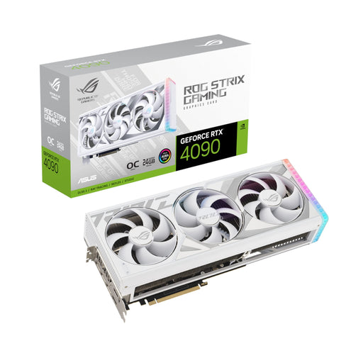 ASUS ROG Strix GeForce RTX 4090 - OC Edition - graphics card - NVIDIA GeForce RTX 4090 - 24 GB GDDR6X - PCIe 4.0 - 2 x HDMI, 3 x DisplayPort - white