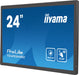 iiyama ProLite T2455MSC-B1 - LED monitor - 24" (23.8" viewable) - touchscreen - 1920 x 1080 Full HD (1080p) - IPS - 400 cd/m² - 1000:1 - 5 ms - HDMI, DisplayPort, USB - speakers - matte black