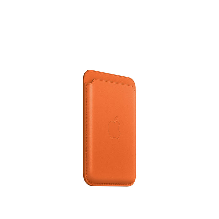 Apple - Wallet for mobile phone / credit card - with MagSafe - leather - orange - for iPhone 12, 13, 14