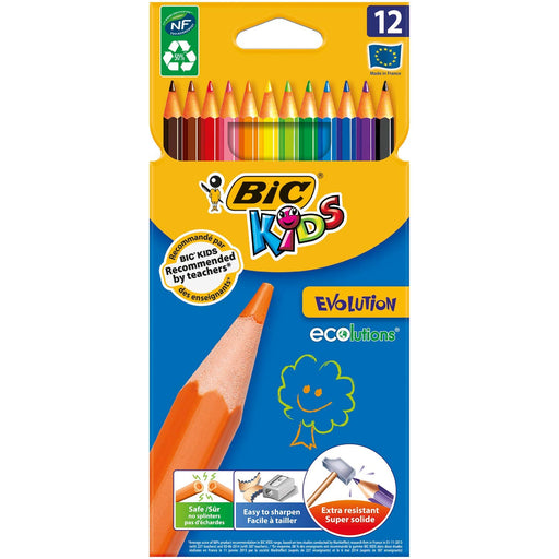 Best Value Autumn Nights BIC KIDS Wood Free Colouring Pencils x24