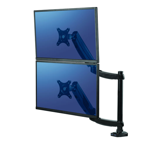 Best Value Fellowes Platinum Dual Stacking Monitor Arm with Tilt Swivel/Rotate Functions