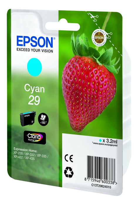 Best Value Epson Claria No.29 Home Strawberry Ink Cartridge - Standard, Cyan