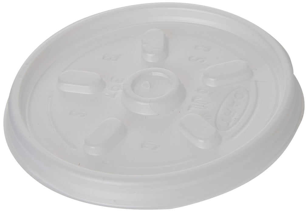 Best Value Dart 7 oz KISRY0092 Lid for Insulated Cup, Pack of 100, White