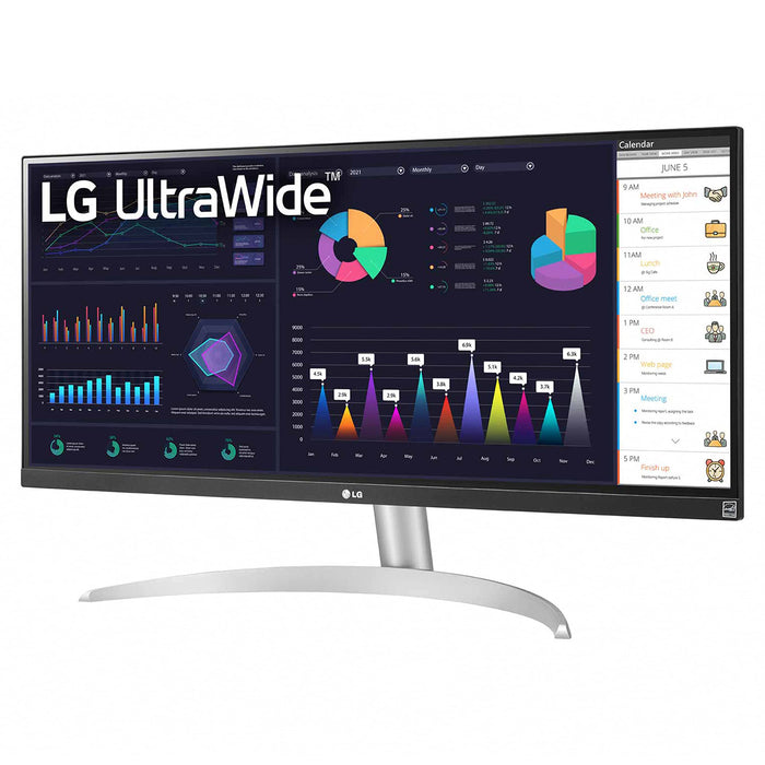 LG 29WQ600-W 29 Inch 2560 x 1080 Pixels Ultra Wide Full HD IPS Panel HDMI DisplayPort USB-C Monitor