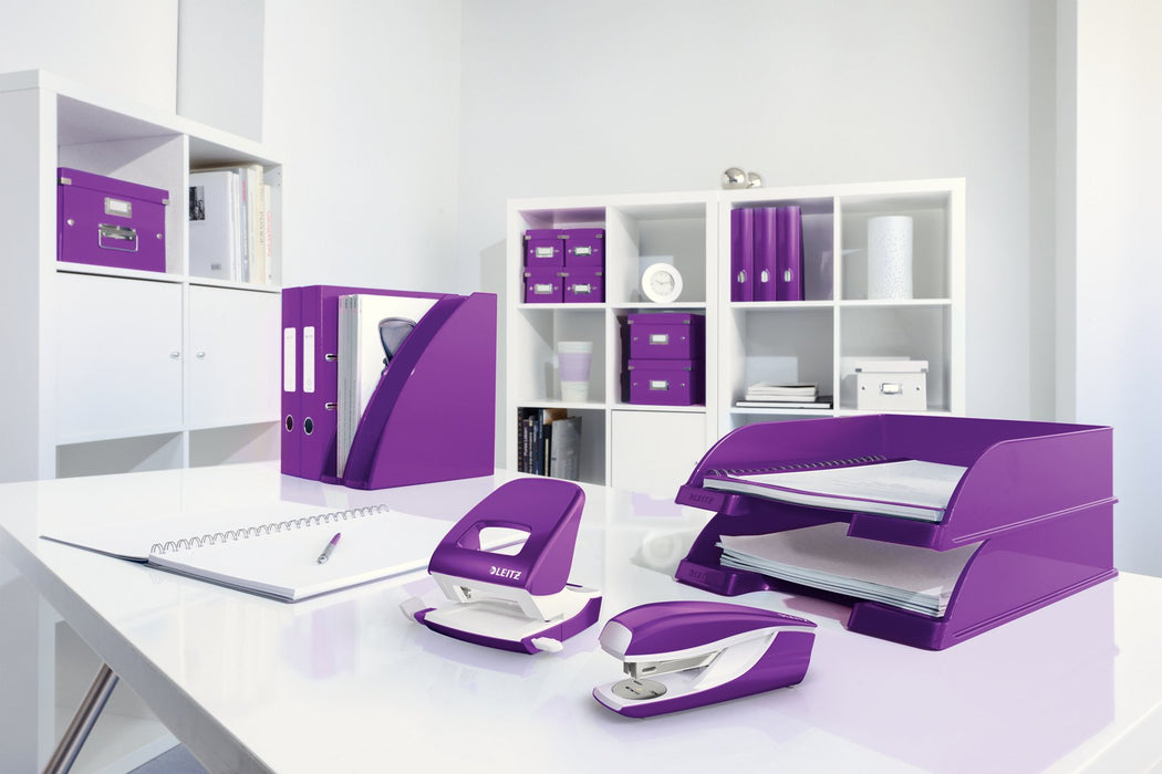 Best Value Leitz Wow 1006 A4 50 mm Lever Arch File - Purple, Pack of 10