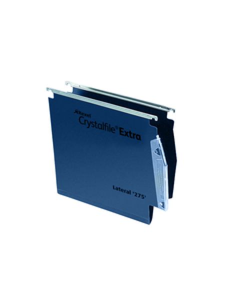 Best Value Rexel Crystalfile Extra Lateral File 275 PP 50mm Blue PK25