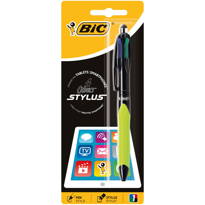 Best Value BIC 4 Coulours Stylus Ballpoint Pen 1 Pack