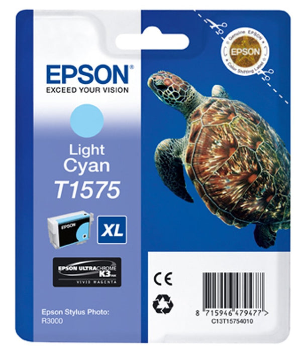 Best Value Epson C13T15754010 T1575, Print Cartridge, 1 x Light Cyan, Genuine, Amazon Dash Replenishment Ready