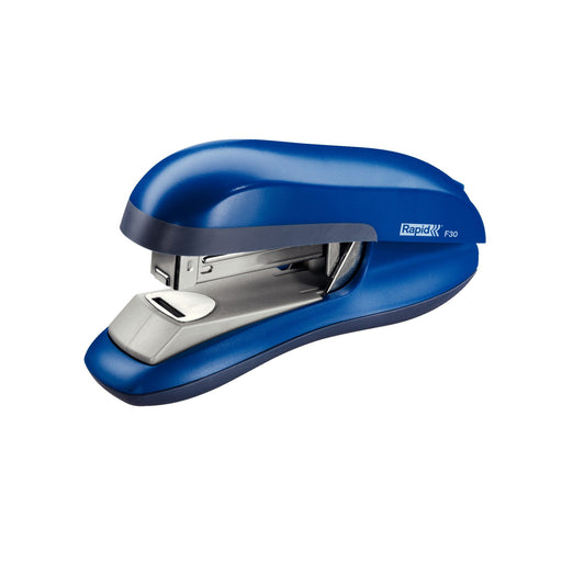 Best Value Rapid 23256501 Fashion F30 Stapler, Ergonomic Metal Body, Flat Clinch, Blue 30 Sheet Capacity