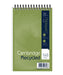 Cambridge Notebook Special format Ruled Spiral Bound Paper Soft Cover Green Perforated 160 Pages Pack of 10