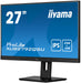 iiyama ProLite XUB2792QSU-B5 - LED monitor - 27" - 2560 x 1440 WQHD @ 75 Hz - IPS - 350 cd/m² - 1000:1 - 5 ms - HDMI, DVI, DisplayPort - speakers - matte black