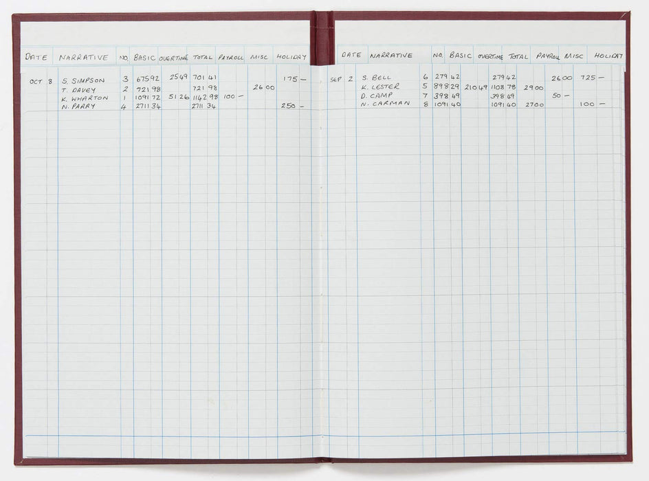 Best Value Exacompta Guildhall Headliner Account Book, 298 x 203 mm, 6 Cash Column, 80 Pages