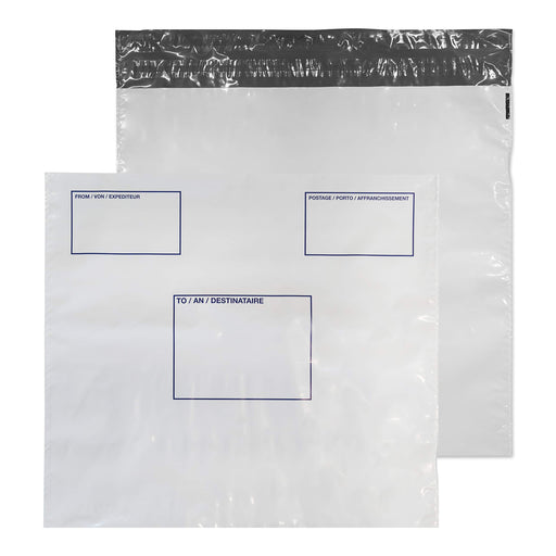 Best Value Blake Purely Packaging 430 x 460 mm Polypost Polythene Mailing Bag Envelopes Peel & Seal (PE84/W) White - Pack of 200