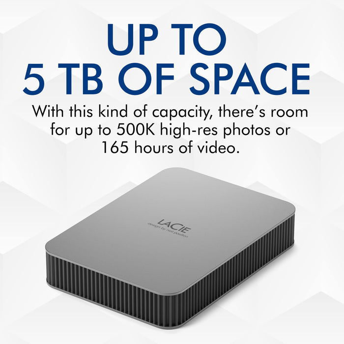 LaCie 1TB USB-C Mobile External Hard Disk Drive