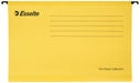 Best Value Esselte 90335 Classic Reinforced Suspension File, Foolscap, Pack of 25, Tabs Included, 360 x 240 mm, Yellow