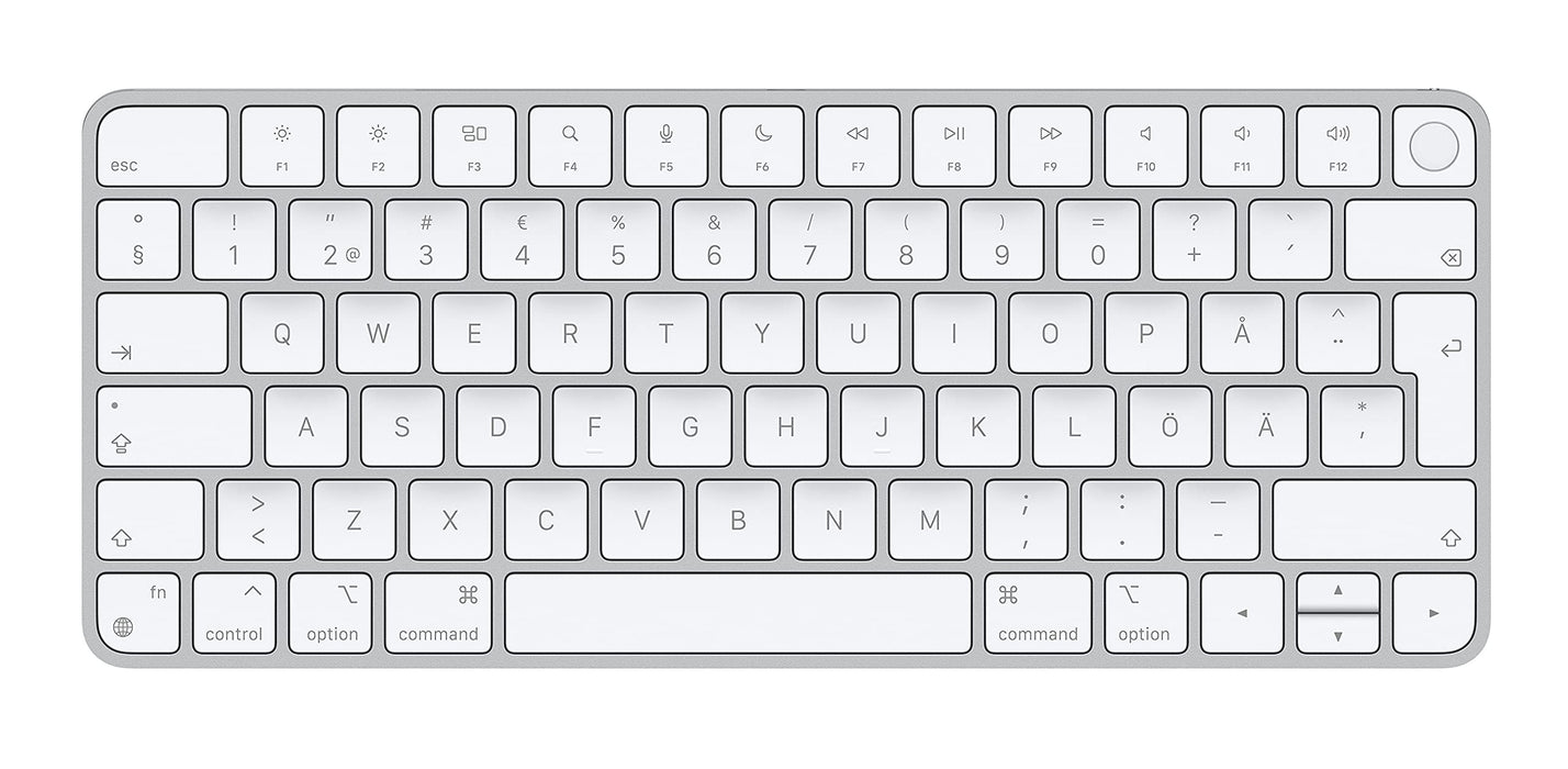 Apple Magic Keyboard with Touch ID - Keyboard - Bluetooth, USB-C - Swedish - for iMac (Early 2021), Mac mini (Late 2020), MacBook Air (Late 2020), MacBook Pro