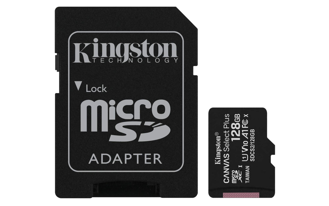 Best Value Kingston Canvas Select Plus microSD Card SDCS2/128 GB Class 10 (SD Adapter Included)