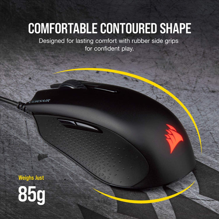 Best Value Corsair Harpoon PRO RGB, FPS/MOBA Optical Gaming Mouse (12000 DPI Optical Sensor, Lightweight, 6 Programmable Buttons, RGB Multi-Colour Backlighting) - Black