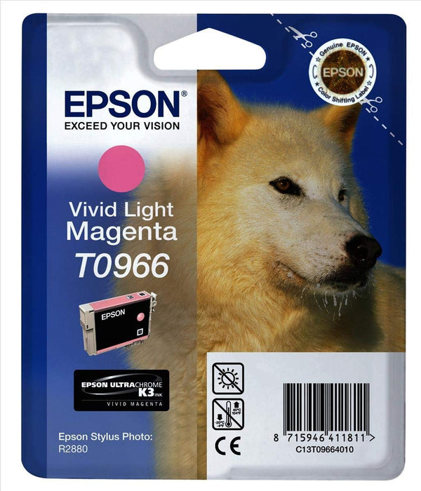 Best Value Epson T0966 Cartridge, Light Vivid Magenta, Genuine, Amazon Dash Replenishment Ready