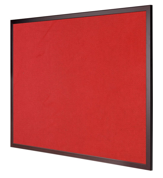 Best Value Bi-Office Earth-it Prime-Felt Board with Cherry Frame, 1200x 900mm, red