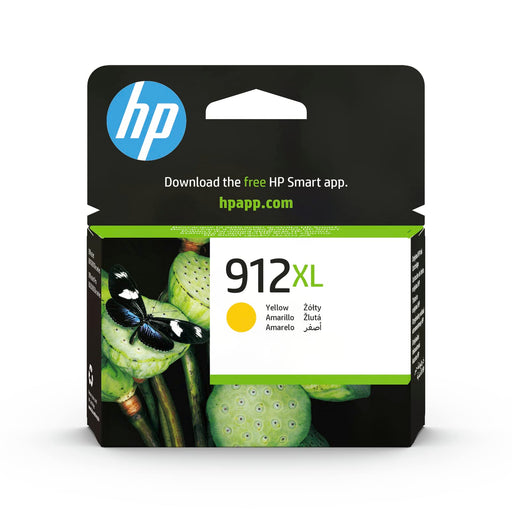 HP 912XL - 9.9 ml - High Yield - yellow - original - ink cartridge - for Officejet 80XX, Officejet Pro 80XX