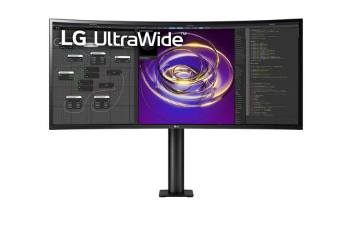 LG UltraWide 34WP88CN-B - LED monitor - curved - 34" - 3440 x 1440 UWQHD @ 60 Hz - IPS - 300 cd/m² - 1000:1 - HDR10 - 5 ms - 2xHDMI, DisplayPort, USB-C - speakers