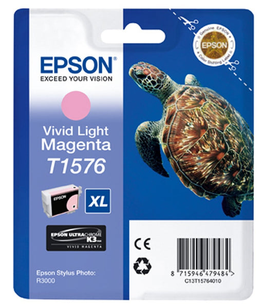 Best Value Epson T1576, Print Cartridge 1 x Vivid, Light Magenta, Genuine, Amazon Dash Replenishment Ready