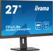 iiyama ProLite XUB2792QSC-B5 - LED monitor - 27" - 2560 x 1440 WQHD @ 75 Hz - IPS - 350 cd/m² - 1000:1 - 4 ms - HDMI, DisplayPort, USB-C - speakers - matte black